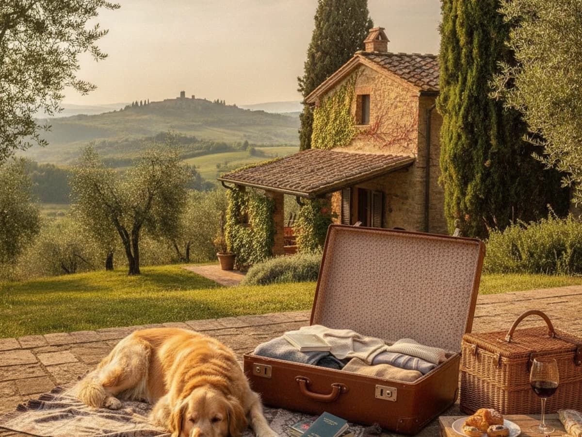 Partir en retraite en Italie avec son animal de compagnie
