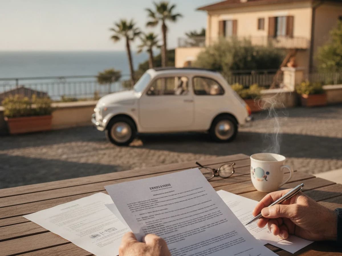 Auto anmelden in Italien: Ratgeber für Rentner 2026