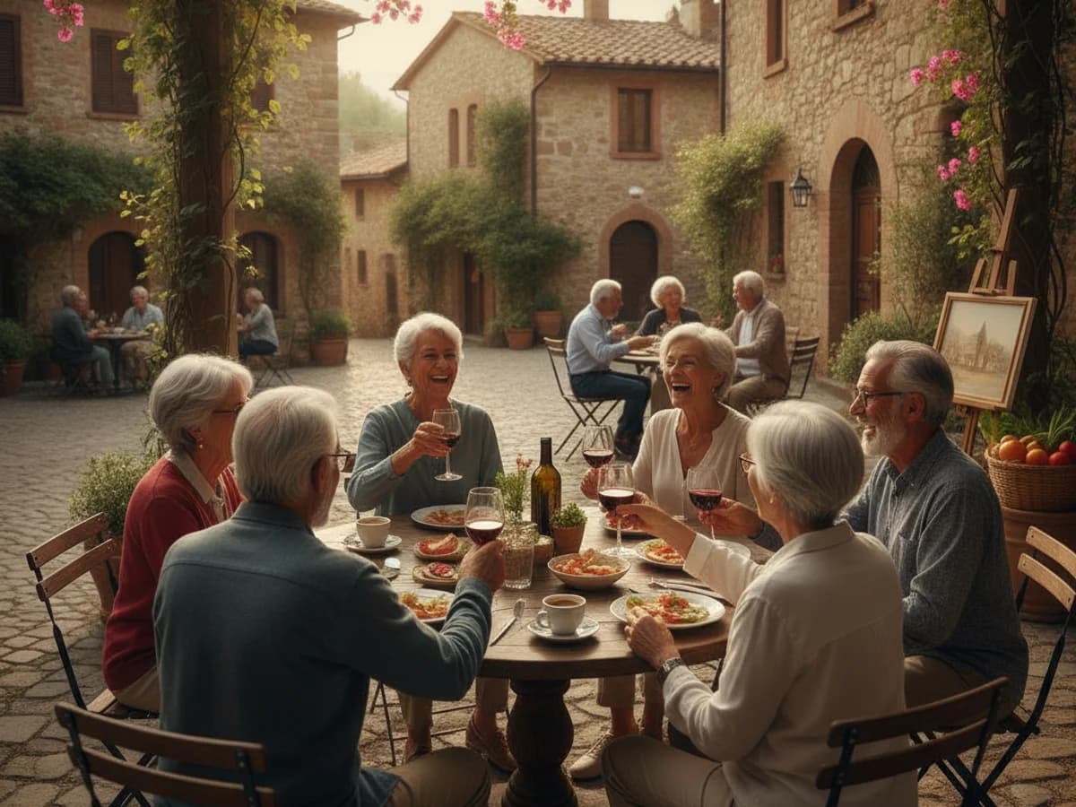 Sociaal leven opbouwen in Italië als gepensioneerde