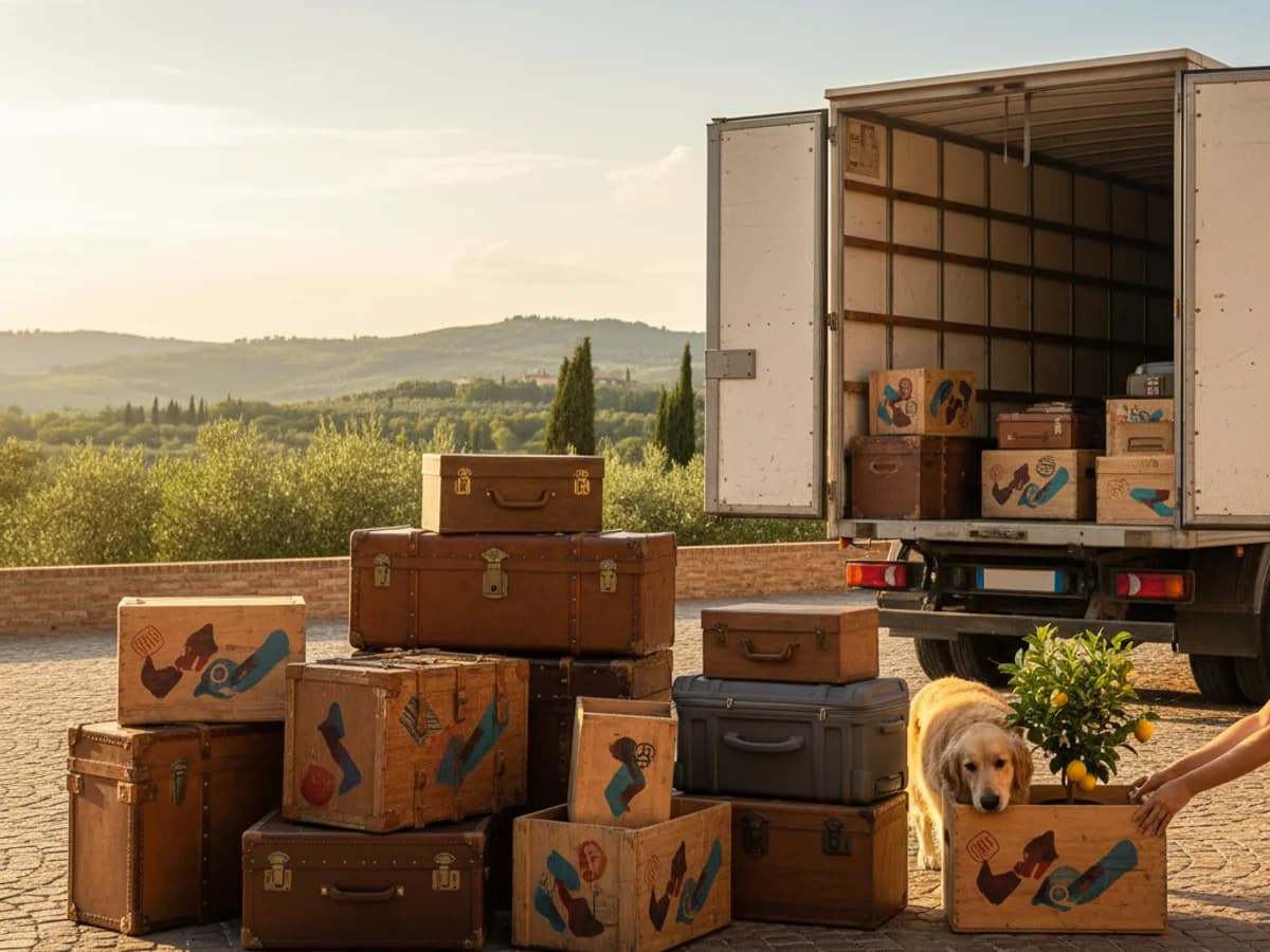 Transportera tillgångar vid flytt till Italien 2026